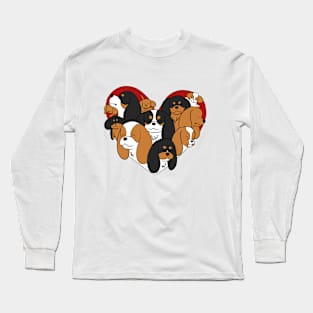 Cavalier King Charles Spaniel Heart Long Sleeve T-Shirt